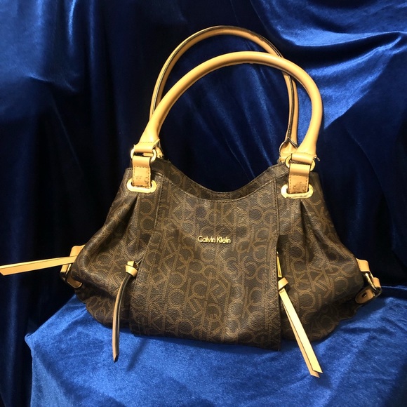🔘 CALVIN KLEIN 🔘 Monogram Shoulder Bag Handbag - Picture 2 of 8